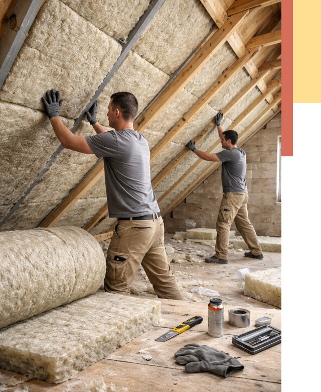 Утепление потолка минватой в Энгельс от 1546 руб. — быстро и недорого | ОТДЕЛОЧНИК-Энг