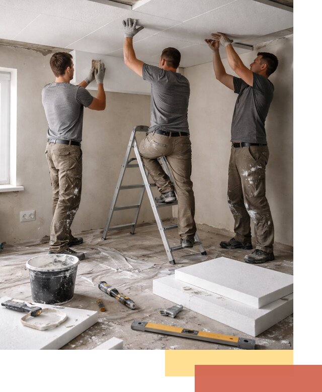 Утепление потолка пенопластом в Энгельс быстро и качественно